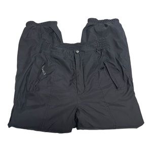 Rainier Ski Insulated Winter Snow Pants Black Size 10